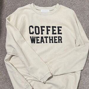 Panache Cream Sweatshirt with Black Print